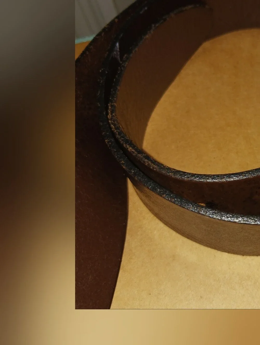 Banana Republic Italian Leather Belt Mottled Brown Silver Tone Buckle Sz 30
